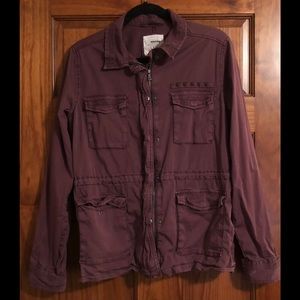 SONOMA • Large burgundy cargo jacket